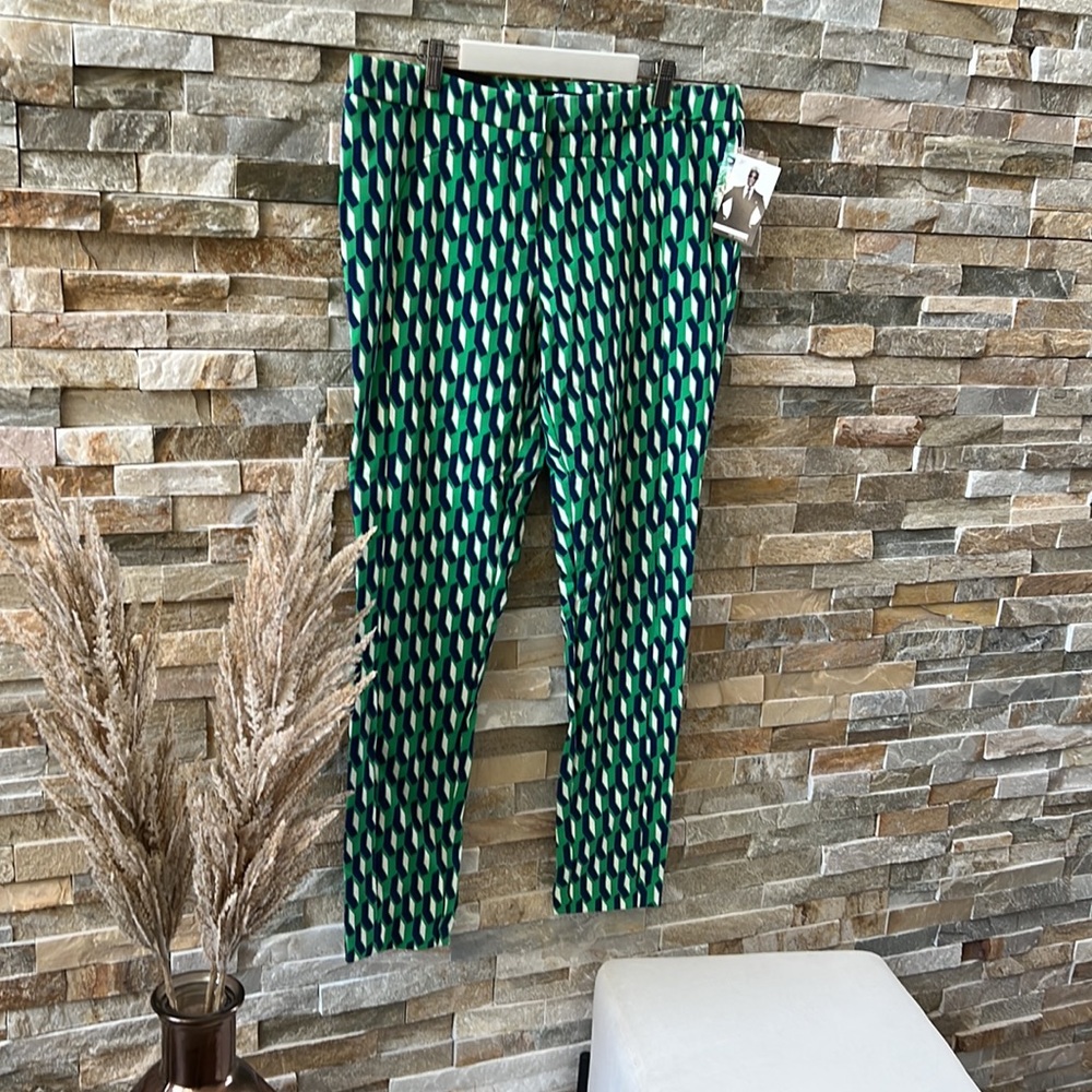NWT Attitude Jay Manuel Skinny Patterned Pants